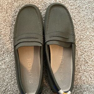Rothy's Driver- Olive Green Loafers